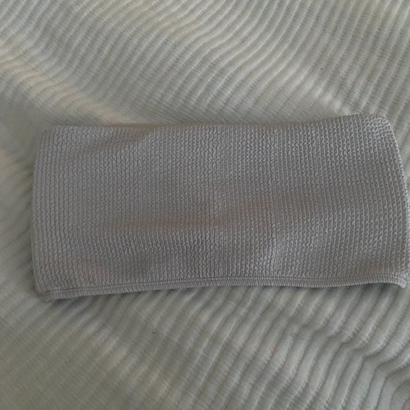 MONDAY SWIMWEAR Oat Crinkle Set x Bora Bora Bandeau Top + Byron Bottom (NWOT) - Picture 10 of 13